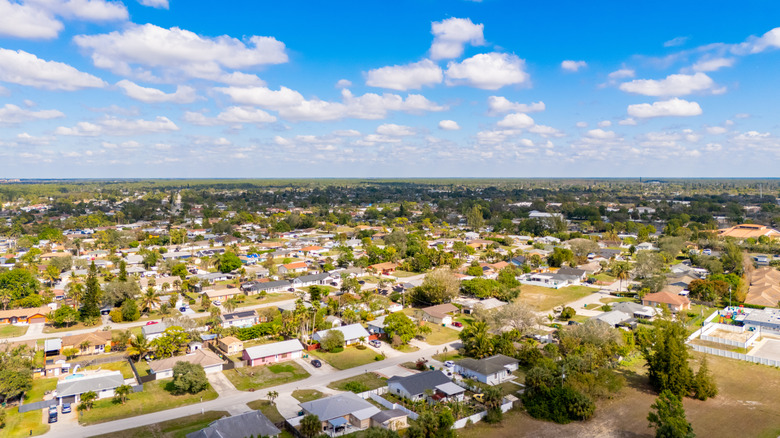 Aerial view of Golden Gate Florida
