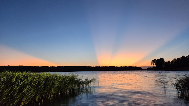 Sunset at Beech Lake near Lexington, West Tennessee